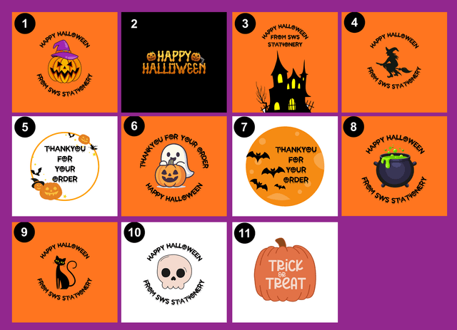 Halloween stickers